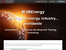 Tablet Screenshot of mjmenergy.com